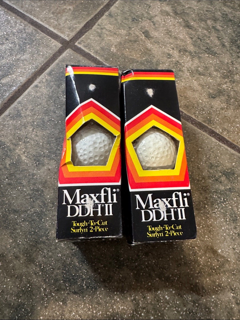 Dunlop Maxfli DDH II Tough-Kut Synthetik 2-Piece Golf Balls 2-Pack NWT